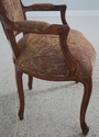 L72301: Set of 8 French Style Carved Upholstered D