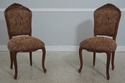 L72301: Set of 8 French Style Carved Upholstered D