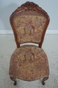 L72301: Set of 8 French Style Carved Upholstered D