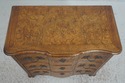 72324: BAKER Burl Wood & Oak Louis XV Style Commod