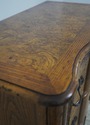 72324: BAKER Burl Wood & Oak Louis XV Style Commod