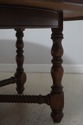 L72321: Large Round Barley Twist Mahogany Dining T