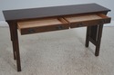 72367: STICKLEY Mission Oak 2 Drawer Sofa Console 
