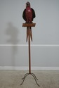 F72397: Vintage Toleware Giant Metal Parrot Sculpt