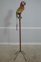 F72397: Vintage Toleware Giant Metal Parrot Sculpt