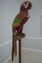 F72397: Vintage Toleware Giant Metal Parrot Sculpt