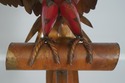 F72397: Vintage Toleware Giant Metal Parrot Sculpt