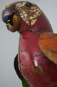 F72397: Vintage Toleware Giant Metal Parrot Sculpt