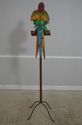 F72397: Vintage Toleware Giant Metal Parrot Sculpt