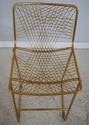 F72396: Pair Of Modern Design Brass Wire Bar Stool