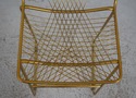 F72396: Pair Of Modern Design Brass Wire Bar Stool