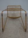 F72396: Pair Of Modern Design Brass Wire Bar Stool
