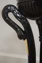 F71995: Vintage Art Deco Black Lacquer Swan Torich