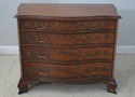 L72401: BAKER Georgian Mahogany Serpentine Front D