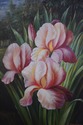 64996: Vintage Oil On Canvas Floral Framed Paintin