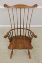 59033EC: HITCHCOCK Oak High Back Windsor Armchair