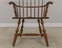 59033EC: HITCHCOCK Oak High Back Windsor Armchair