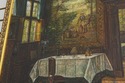 F59392EC: European Indoor Scene Framed Oil Paintin