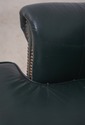 F63645EC: SAM MOORE Hunter Green Leather Chair & O