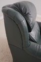 F63645EC: SAM MOORE Hunter Green Leather Chair & O