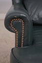 F63645EC: SAM MOORE Hunter Green Leather Chair & O