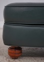 F63645EC: SAM MOORE Hunter Green Leather Chair & O