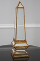 F63749EC: Pair Gold Gilt Beveled Mirrored Decorati