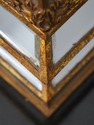 F63749EC: Pair Gold Gilt Beveled Mirrored Decorati