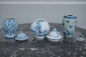 67559: Set of 4 Piece Blue & White Porcelain Canto