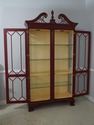 67461: HENKEL HARRIS Model 2348 Red Curio Cabinet