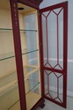67461: HENKEL HARRIS Model 2348 Red Curio Cabinet
