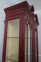 67461: HENKEL HARRIS Model 2348 Red Curio Cabinet