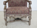 30702EC: Large French Style Silver Painted Upholst