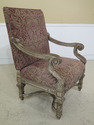 30702EC: Large French Style Silver Painted Upholst