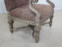 30702EC: Large French Style Silver Painted Upholst