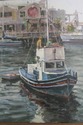 F59412EC: B. GREGORY Artist Signed Monterey Boat O