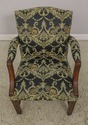 F59371EC: Vintage Chippendale Style Upholstered Op