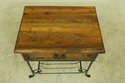 51635EC: Iron Base 1 Drawer Rustic Distressed Wood