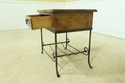 51635EC: Iron Base 1 Drawer Rustic Distressed Wood