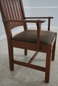 63726EC: Pair STICKLEY Arts & Crafts Mission Oak A