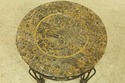 51679EC: MAITLAND SMITH Round Marble Top Iron Base