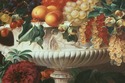 F32692EC: Grecian Urn w. Fruit Oil Painting On Can