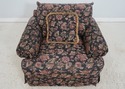 F67767: THOMASVILLE Large Floral Upholstered Club 