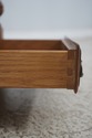 63704EC: ETHAN ALLEN Parquet Top Oak 1 Drawer End 