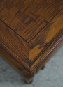 63704EC: ETHAN ALLEN Parquet Top Oak 1 Drawer End 