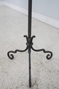 F63782EC: Pair Antique Wrought Iron Tall Candlesti