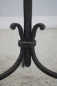 F63782EC: Pair Antique Wrought Iron Tall Candlesti