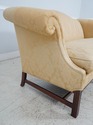 63837EC: HICKORY CHAIR CO Gold Damask Upholstered 