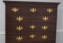 63805EC: STICKLEY 10 Drawer Cherry Chippendale Hig