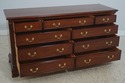72421: HENKEL HARRIS Model 166 Cherry 9 Drawer Dou